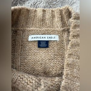 American Eagle Outfitters Beige Knit Sweater